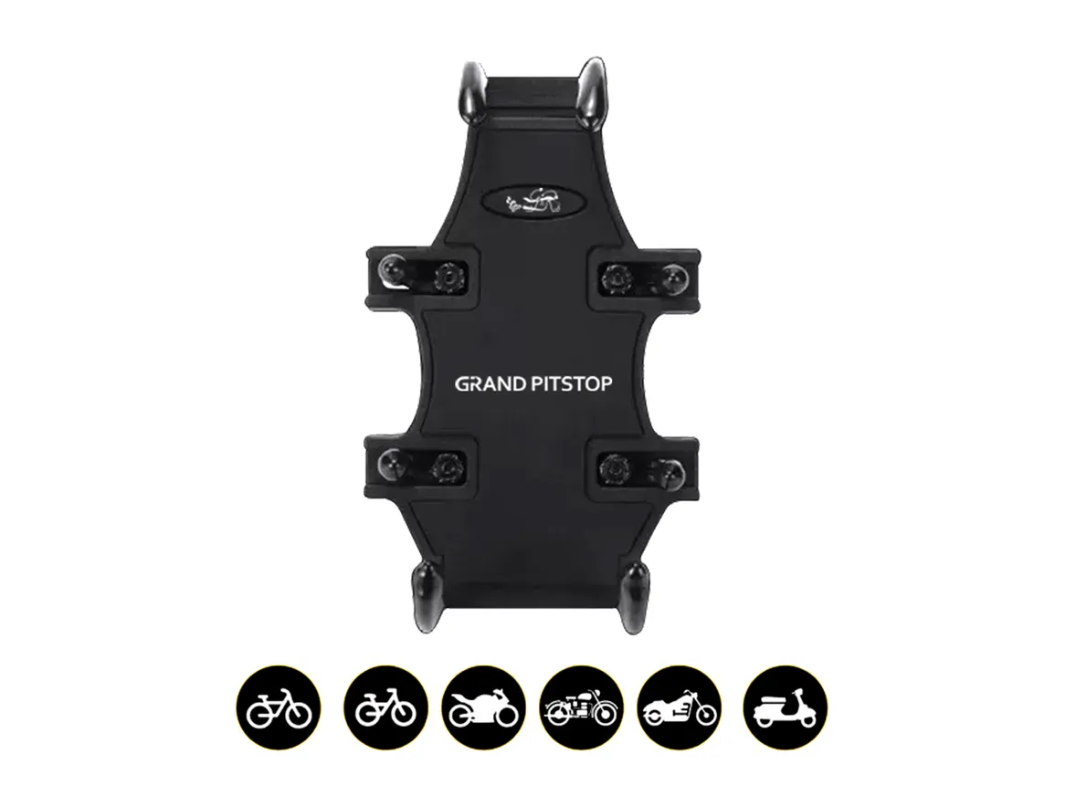 4-Sided Grip Mobile Holder Mount - Black - Grandpitstop - Image 3