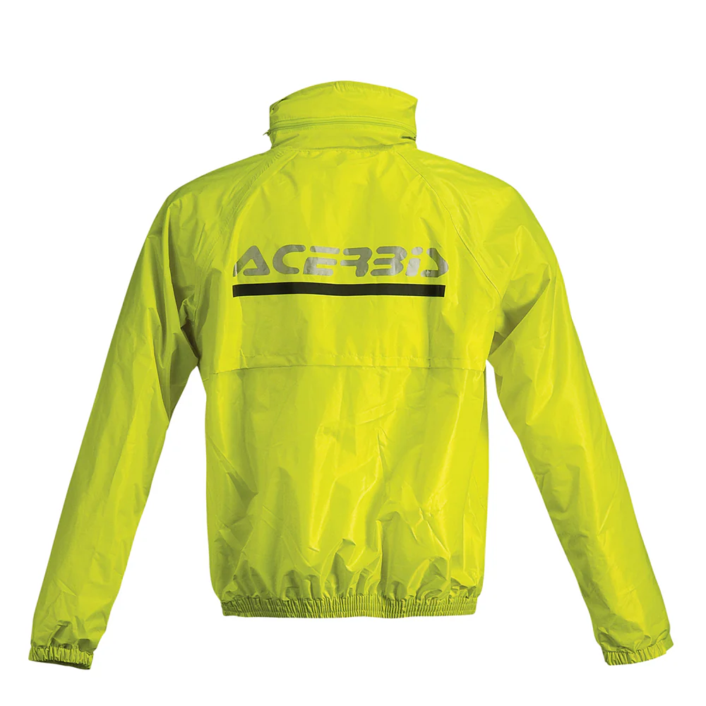Acerbis Logo Rain Suit Black/Yellow - Image 3