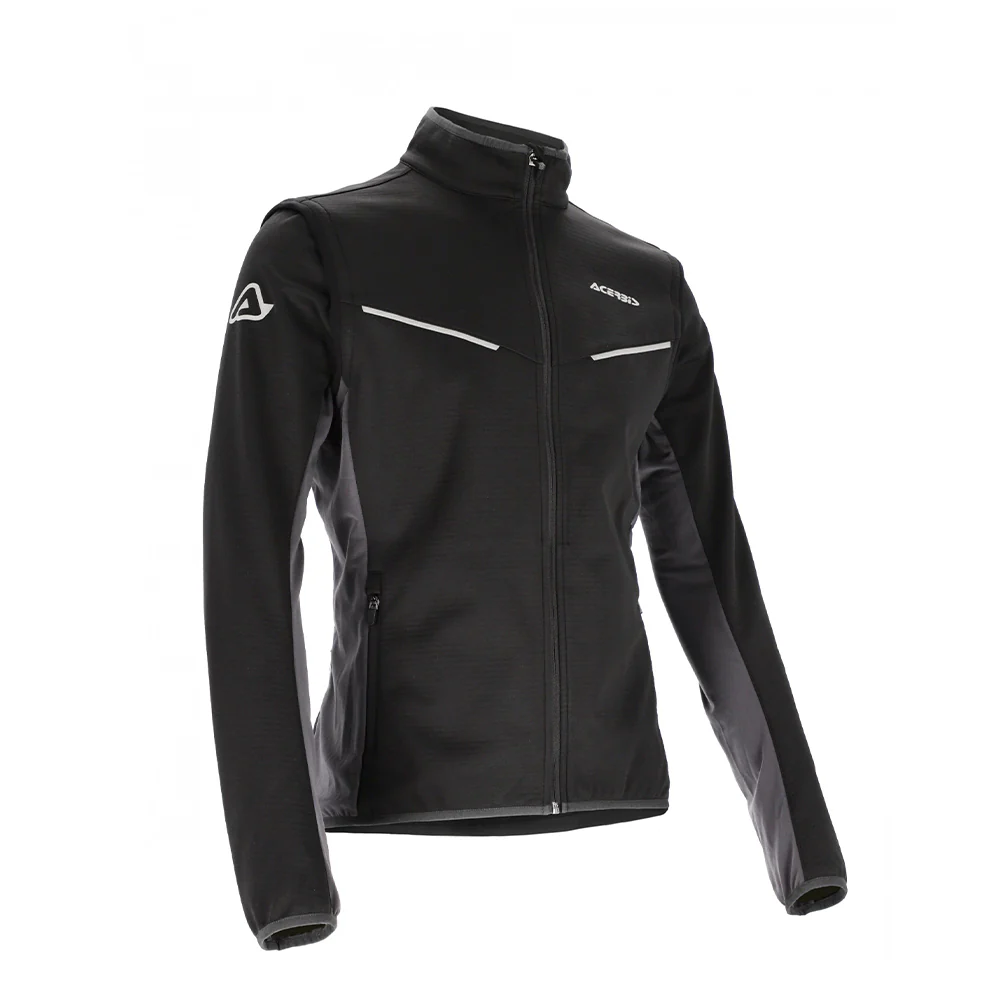 Acerbis Softshell Track Jacket Black/Grey - Image 2