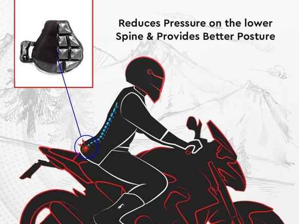 Air Cushion seat for pillion with in Built Air Pump for Motorcycles (Sports) - Image 3