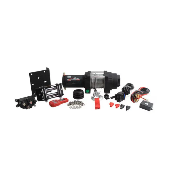 All Balls Racing 3500 lb Expedition 4 Bolt Winch w/Wire Winch (431-01023) - Image 2