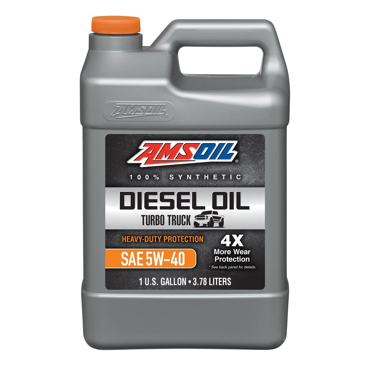 AMSOIL Heavy-Duty Synthetic Diesel Oil 5W-40 – For Cars- 3.78 L - ADO1G