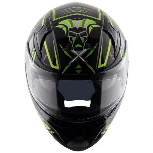 Axor Apex Tiki Helmet - Glossy Black Neon Yellow - Image 6