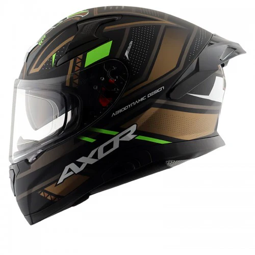 Axor Apex Tiki Helmet - Matt Black Gold - Image 3