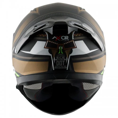 Axor Apex Tiki Helmet - Matt Black Gold - Image 4