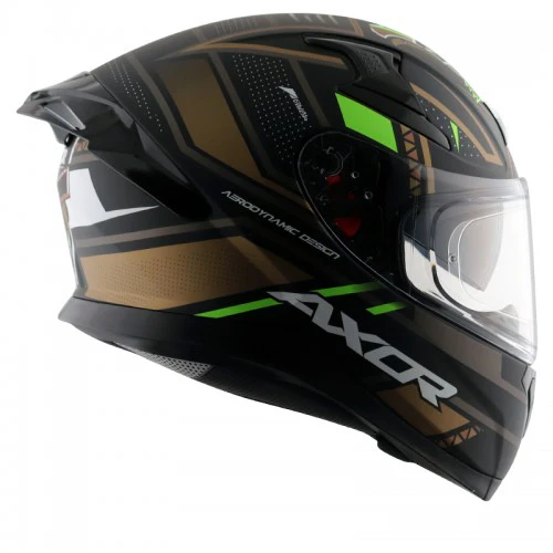 Axor Apex Tiki Helmet - Matt Black Gold - Image 5