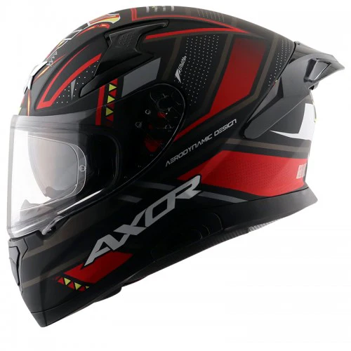 Axor Apex Tiki Helmet - Matt Black Red - Image 3