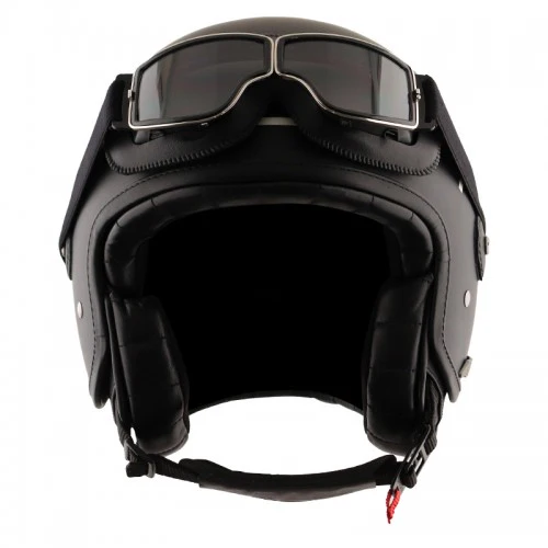 AXOR Alberto Helmet in Matt Black & Silver Color with Silver Goggle - Image 2
