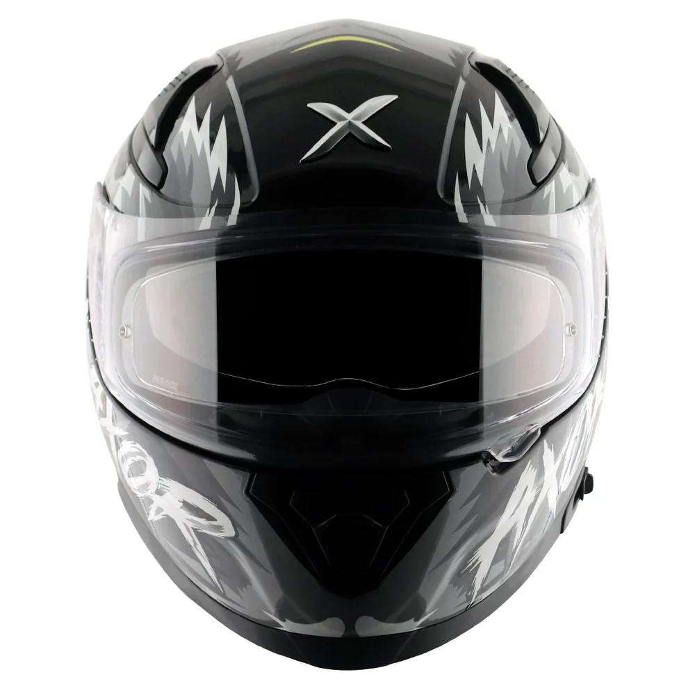 Axor Apex Falcon Full-Face Helmet - Glossy Black Grey - Image 6
