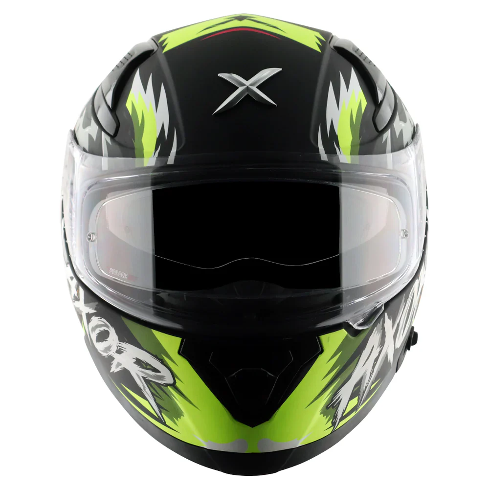 Axor Apex Falcon Full-Face Helmet - Matt Black Neon Yellow - Image 2