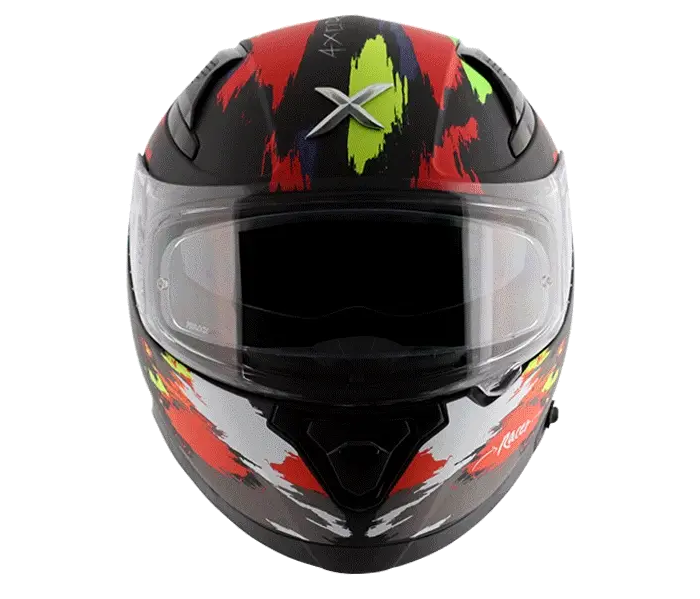 AXOR Apex Racer D/V Dull Black Neon Yellow Helmet