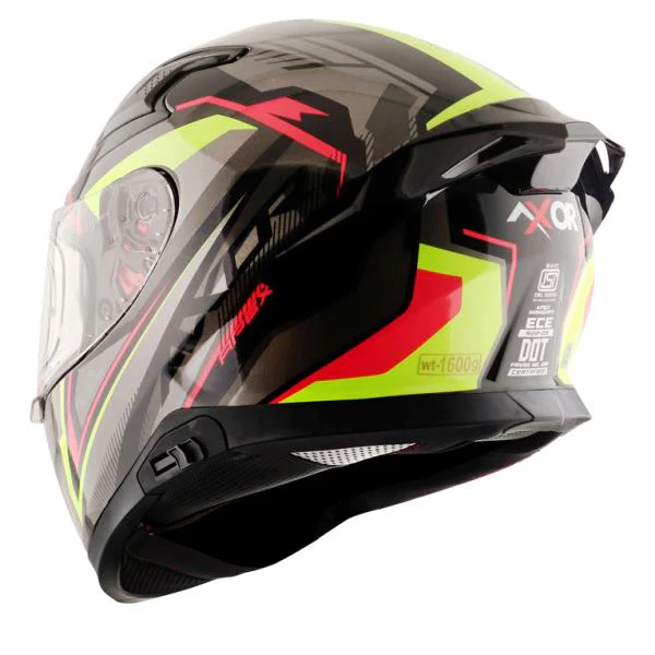 Axor Apex Road Trip Gloss Helmet - Black Grey Helmet - Image 3