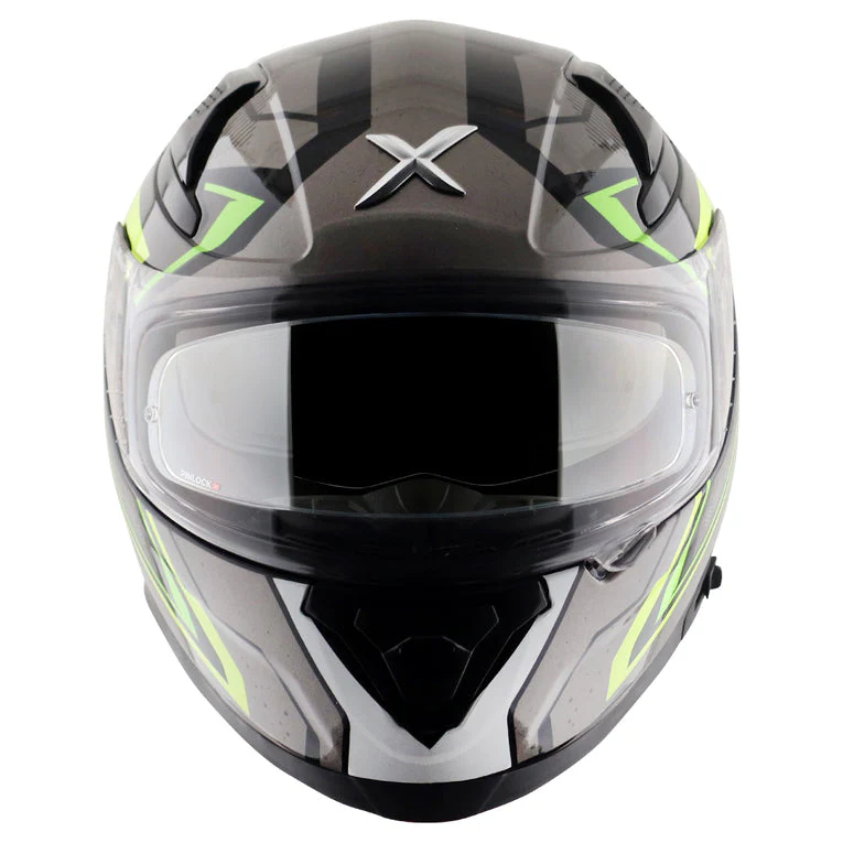 AXOR Apex Road Trip Gloss Helmet-Black Neon Yellow - Image 4