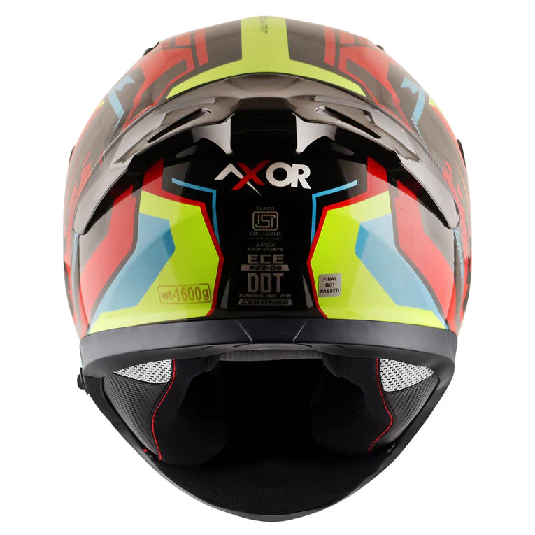 AXOR Apex Road Trip Gloss Helmet-Black Red - Image 5