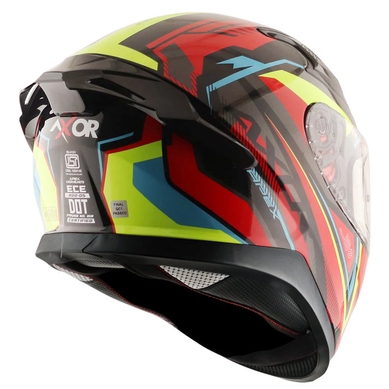 AXOR Apex Road Trip Gloss Helmet-Black Red - Image 6