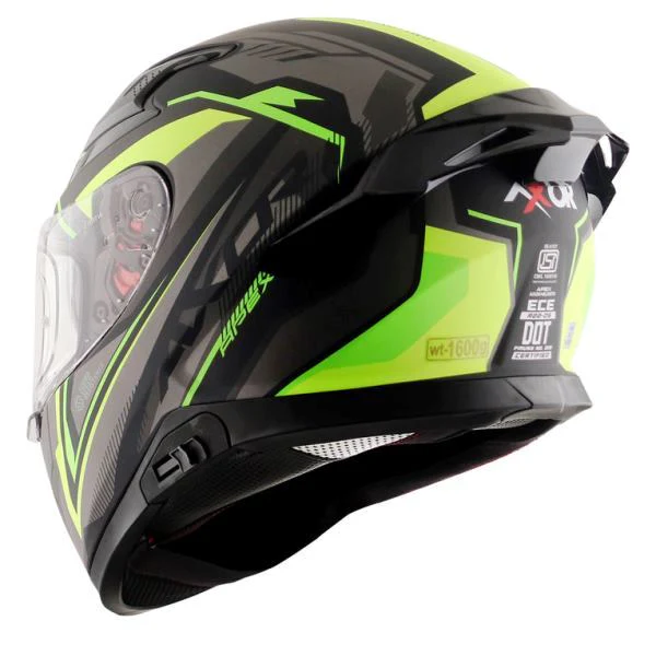 Axor Apex Road Trip Helmet-dull Black Neon Yellow - Image 6