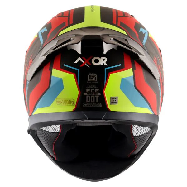 Axor Apex Road Trip Helmet-Dull Black Red - Image 6