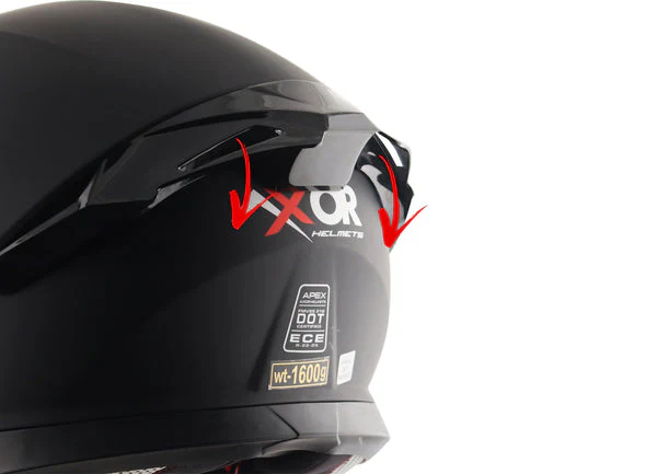 Axor Apex Streak Helmet - Black Orange - Image 6