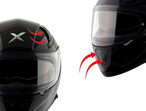 Axor Apex Streak Helmet - Black Orange - Image 7