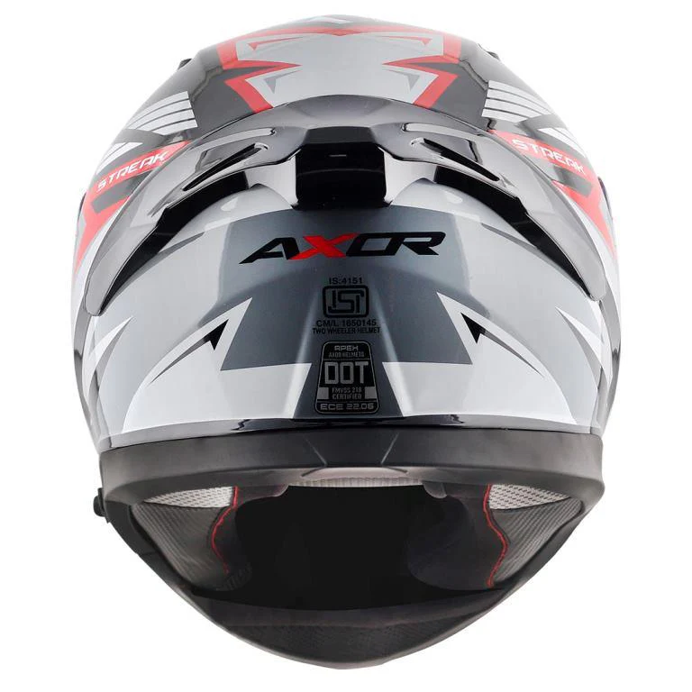 Axor Apex Streak Helmet - Black Red - Image 2