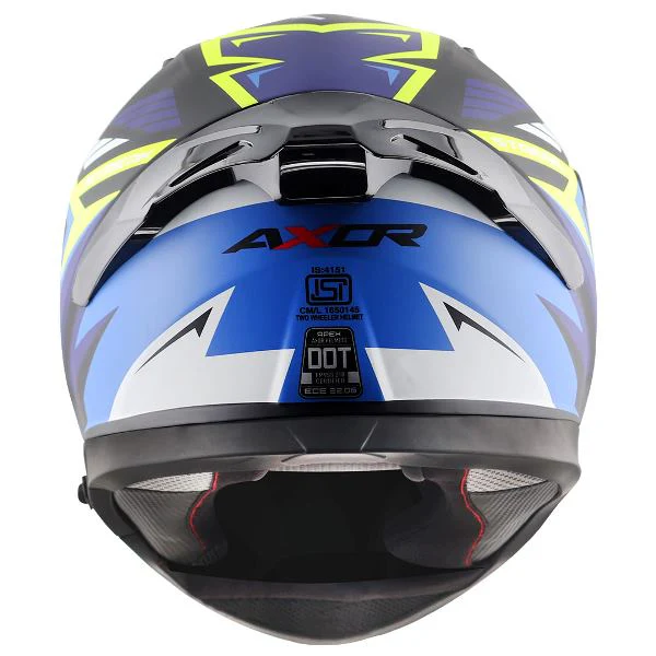 Axor Apex Streak Helmet-Dull Black Blue - Image 5