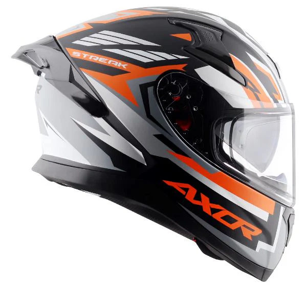 Axor Apex Streak Helmet-Dull Black Orange - Image 6