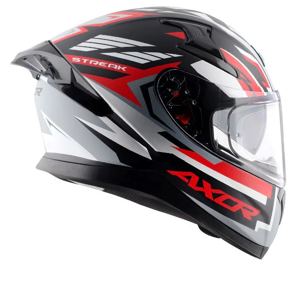 Axor Apex Streak Helmet - Dull Black Red - Image 2