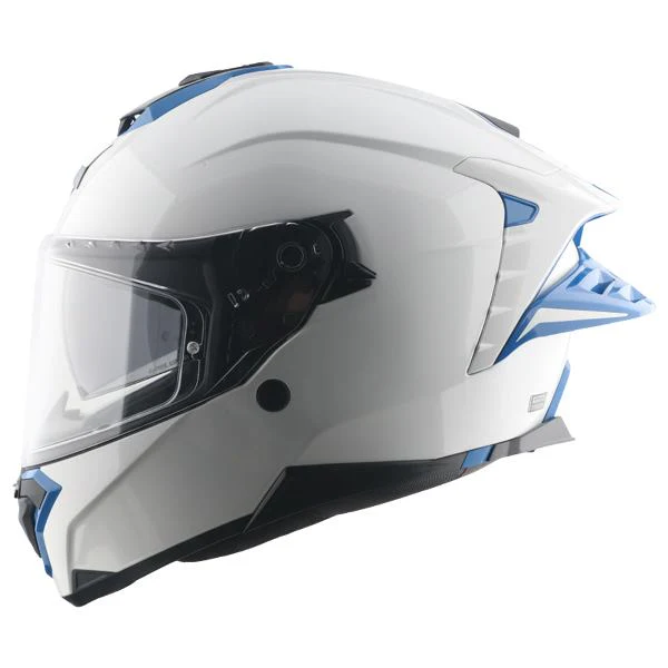 Axor Brutale Corsa Dual Spoiler Helmet-White Blue - Image 4