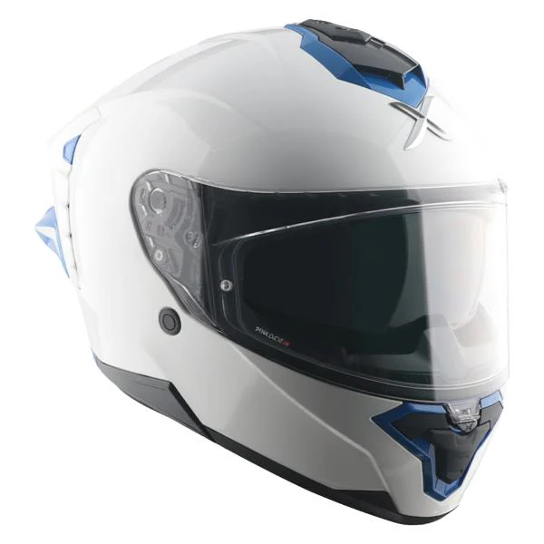 Axor Brutale Corsa Dual Spoiler Helmet-White Blue - Image 9