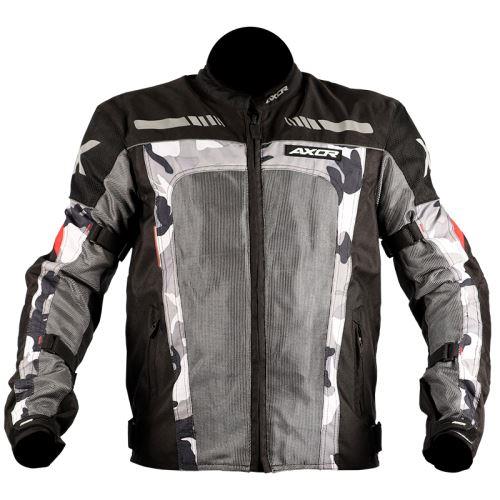 AXOR CAMOUFLAGE Riding Jacket - Black Red - Image 3