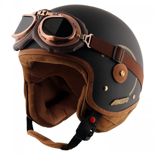 AXOR CHE Matt Black & Gold Helmet