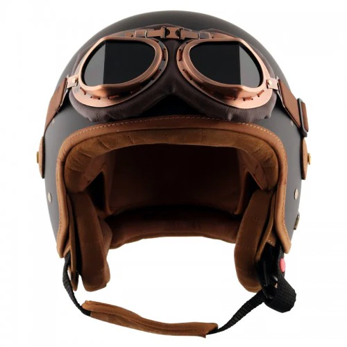 AXOR CHE Matt Black & Gold Helmet - Image 2
