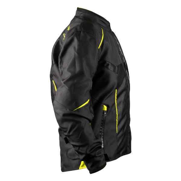 Axor Drift Riding Jacket Black-Neon Yellow - Image 4