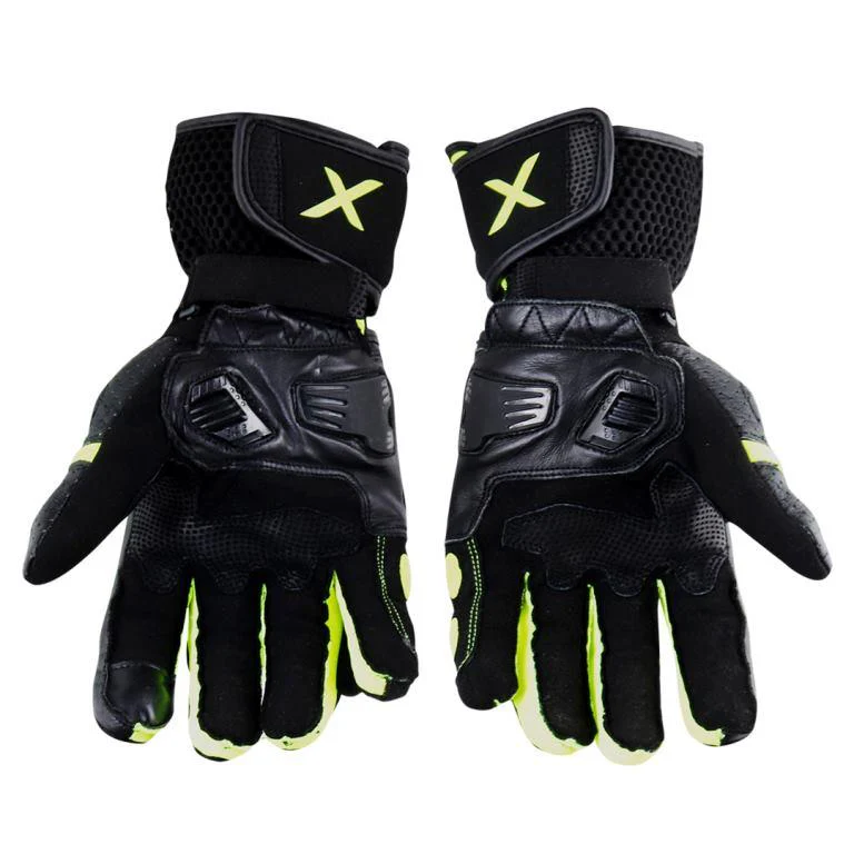 Axor Gator Riding Gloves Black Neon Green - Image 4