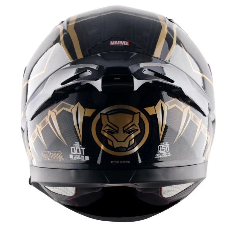 Axor Helmets Apex Marvel Black Panther Helmet - Black Gold - Image 4