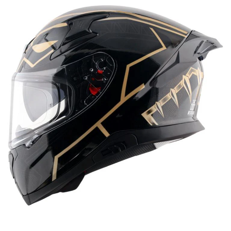 Axor Helmets Apex Marvel Black Panther Helmet - Black Gold - Image 5