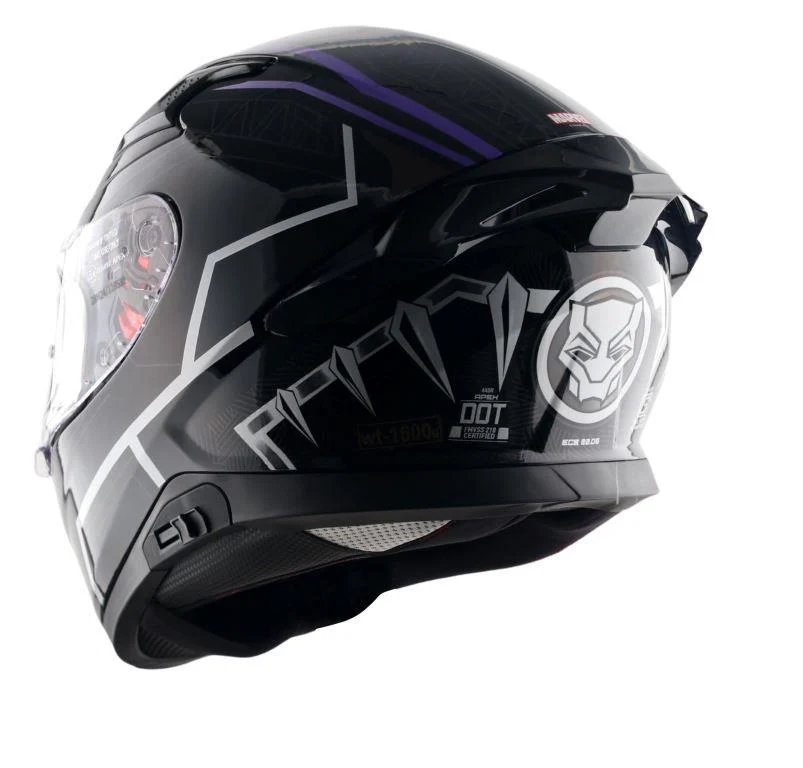 Axor Helmets Apex Marvel Black Panther Helmet - Black Purple - Image 4