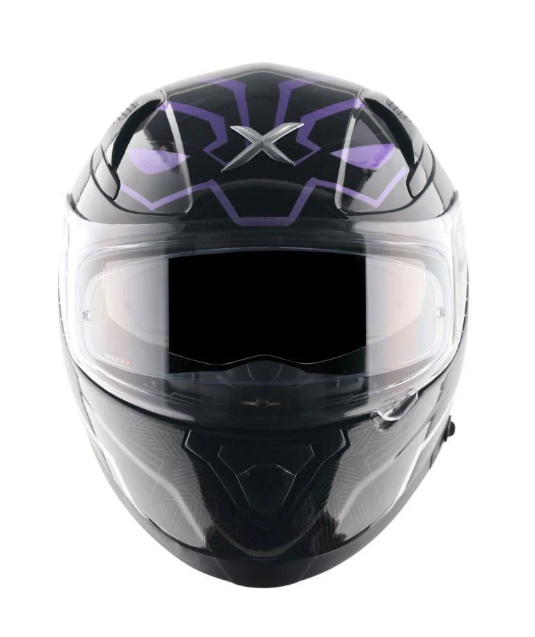 Axor Helmets Apex Marvel Black Panther Helmet - Black Purple - Image 6