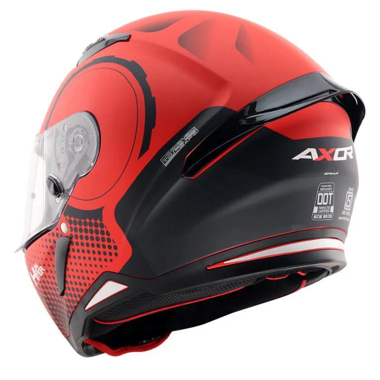 Axor Hunter Spear Helmet - Dull Red Black - Image 6