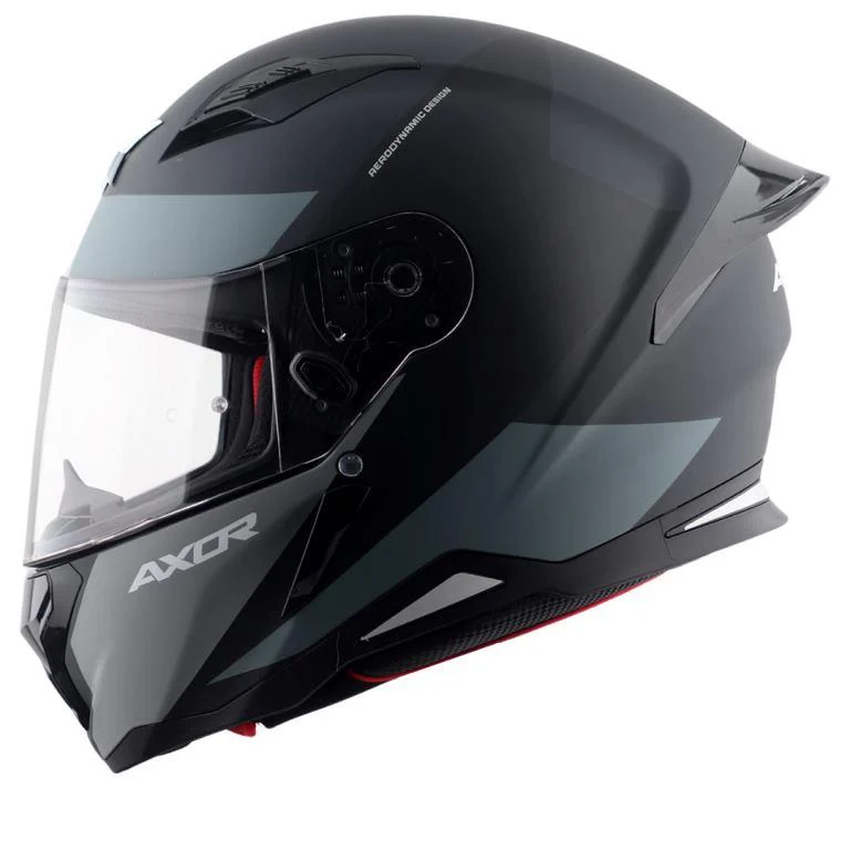 Axor Hunter Turbo Helmet - Dull Black Grey - Image 2