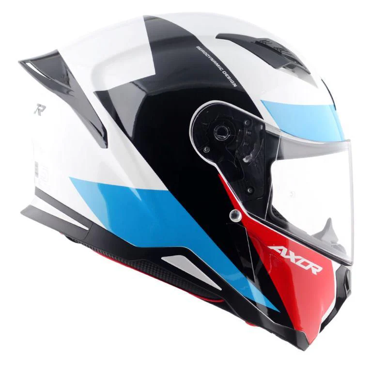 Axor Hunter Turbo Helmet - White Red - Image 4