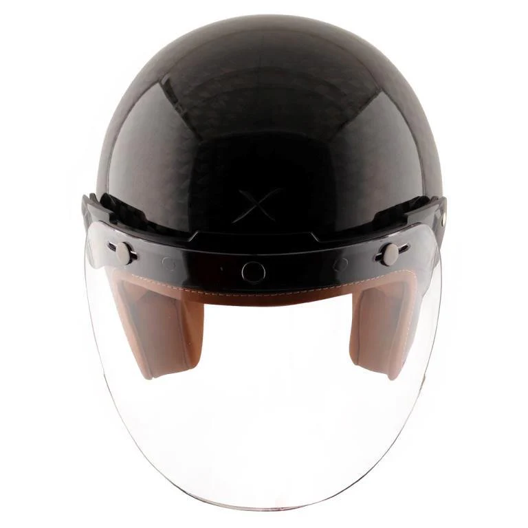 Axor Jet Carbon Big Checks helmet with bubble visor-Black - Image 9