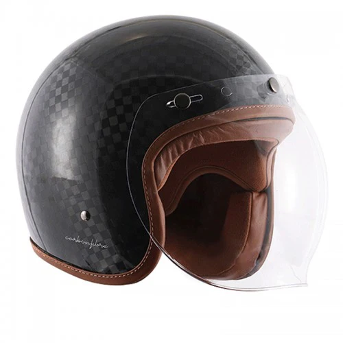 AXOR Jet Carbon Helmet with Bubble Visor