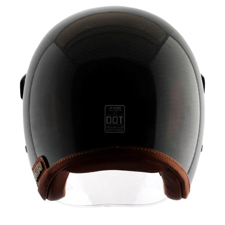 Axor Jet Carbon Small Checks helmet with Bubble Visor-Black - Image 4