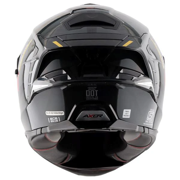 Axor Premium Brutale Kryptic Dual Spoiler Helmet - Black Yellow - Image 6