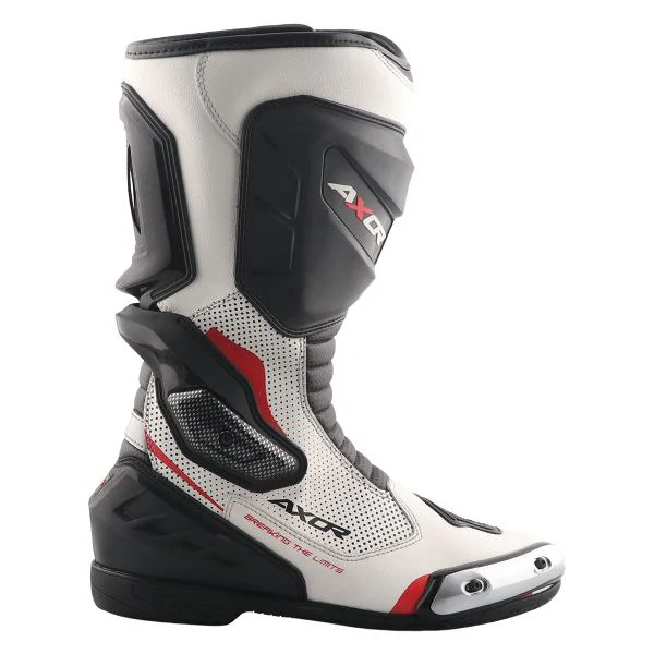 Axor-Racer Tec Riding Boots (Black White-Red) - Image 3