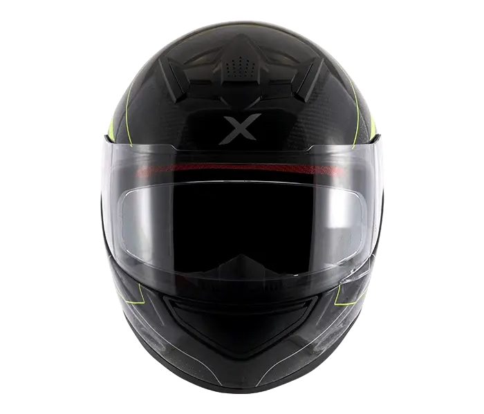 Axor Rage Carbon Warfare Gloss Black Neon Yellow Helmet