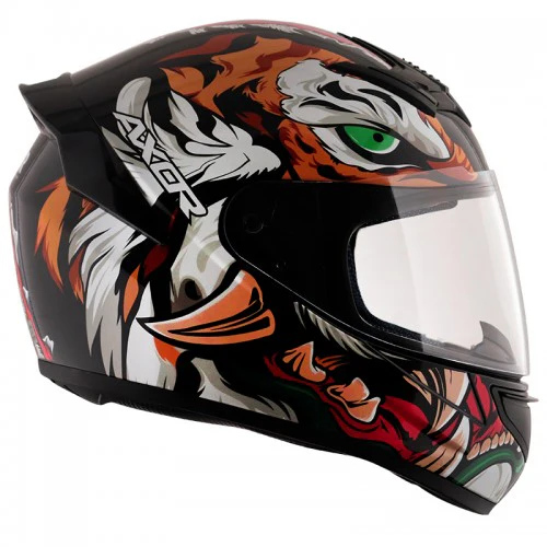 AXOR Rage Tiger Black Red Gloss Helmet - Image 3