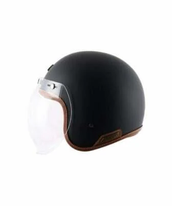 AXOR Retro Jet Leather Helmet (Dull Slate) - Image 3