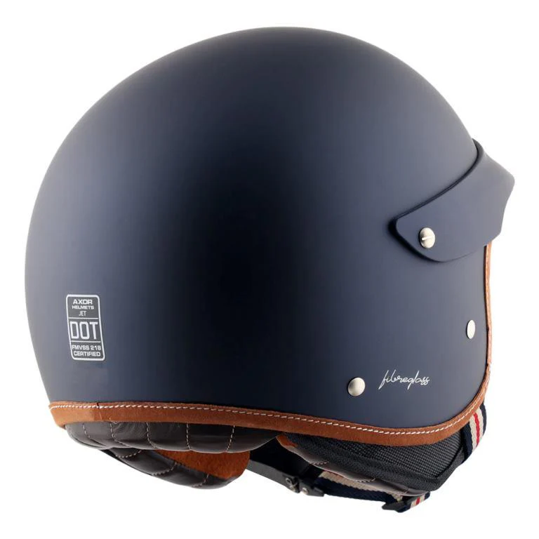 Axor Retro Jet West Helmet with Peak - Deep Blue - Image 7
